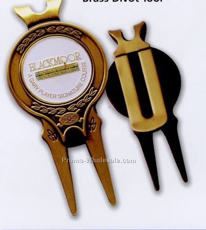 Brass Divot Tool W/ Custom Ball Marker