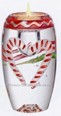 Candy Cane Candlestick/ Votive