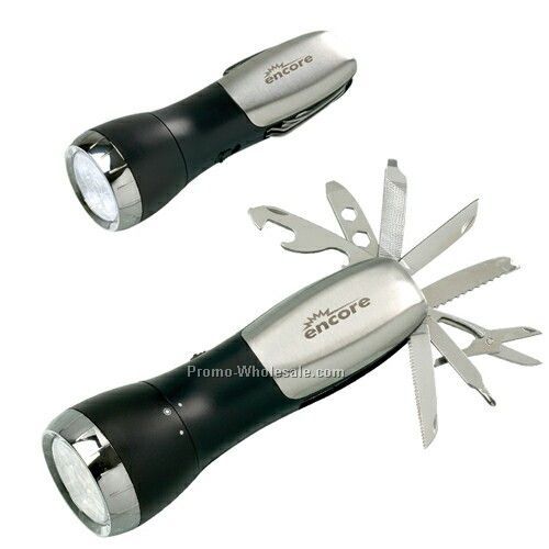 Contrast LED Flashlight W/ 8 Cutter (4 Led)