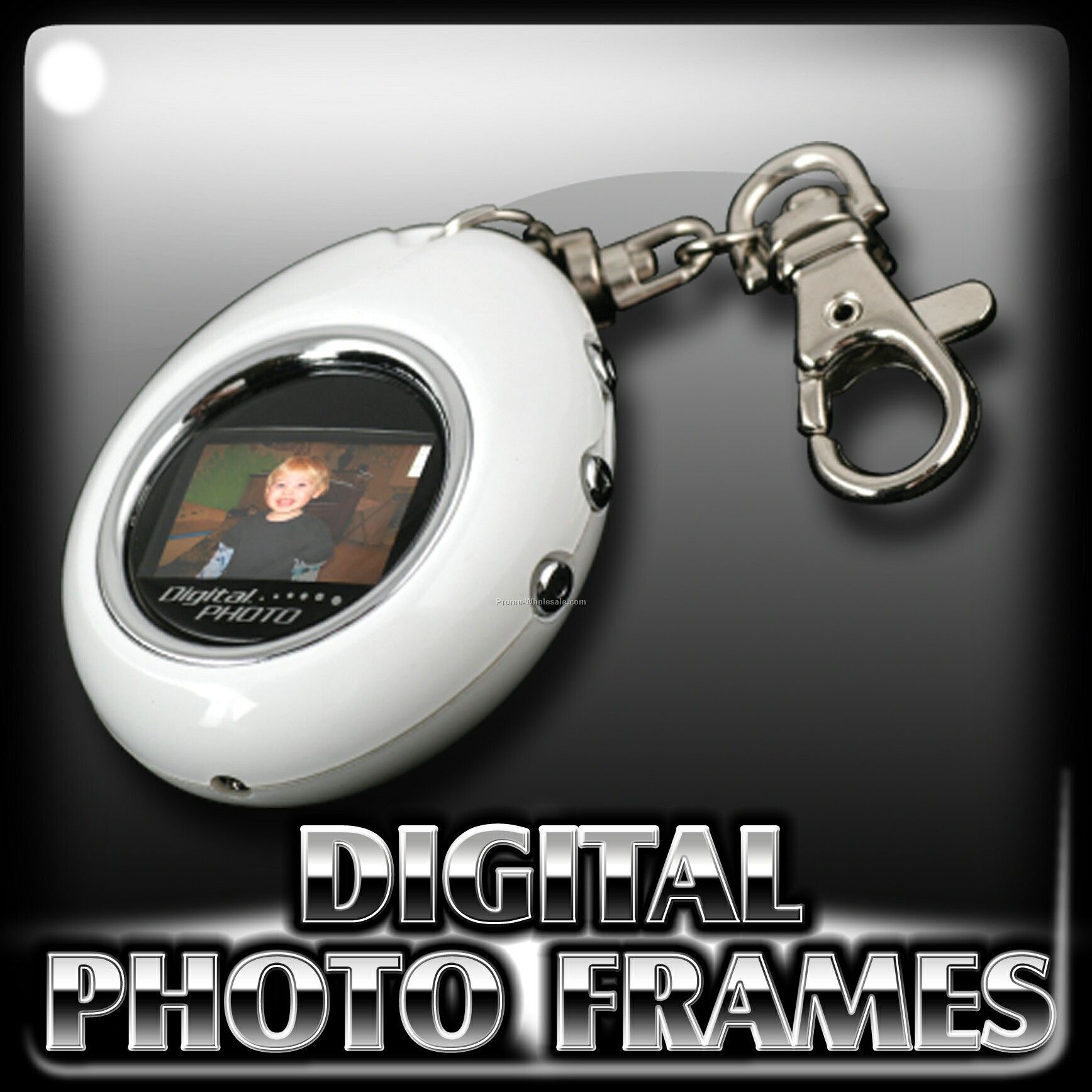 Digital Photo Frame; Egg Shaped Keychain