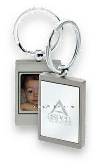 Essentials Alpha Keyring With Photo Frame 1-1/4"x3-1/4"