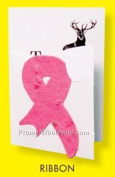 Floral Seed Paper Pop-out Booklet - Awareness Ribbon