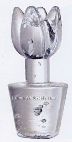 Flower Power Clear Tulip Sculpture