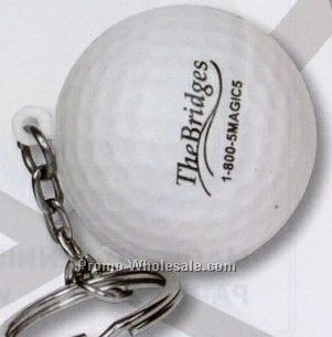 Golf Ball Key Chain Squeeze Toy