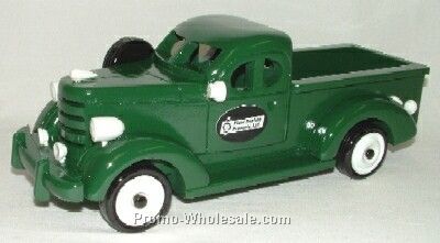 Green Pickup Truck - Wooden - Empty