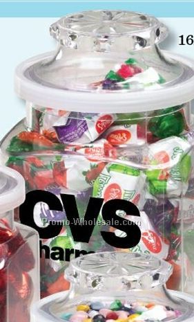 Hershey Kisses 16 Oz. Classic Plastic Apothecary Jar