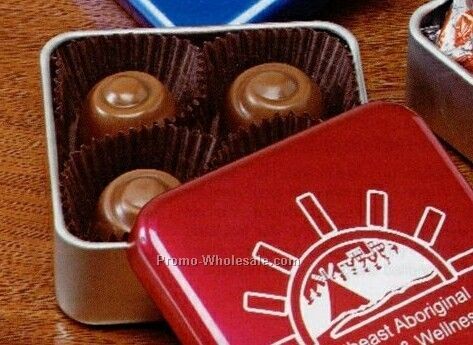 Indulgence Tin W/ Twist Wrapped Truffles Assortment