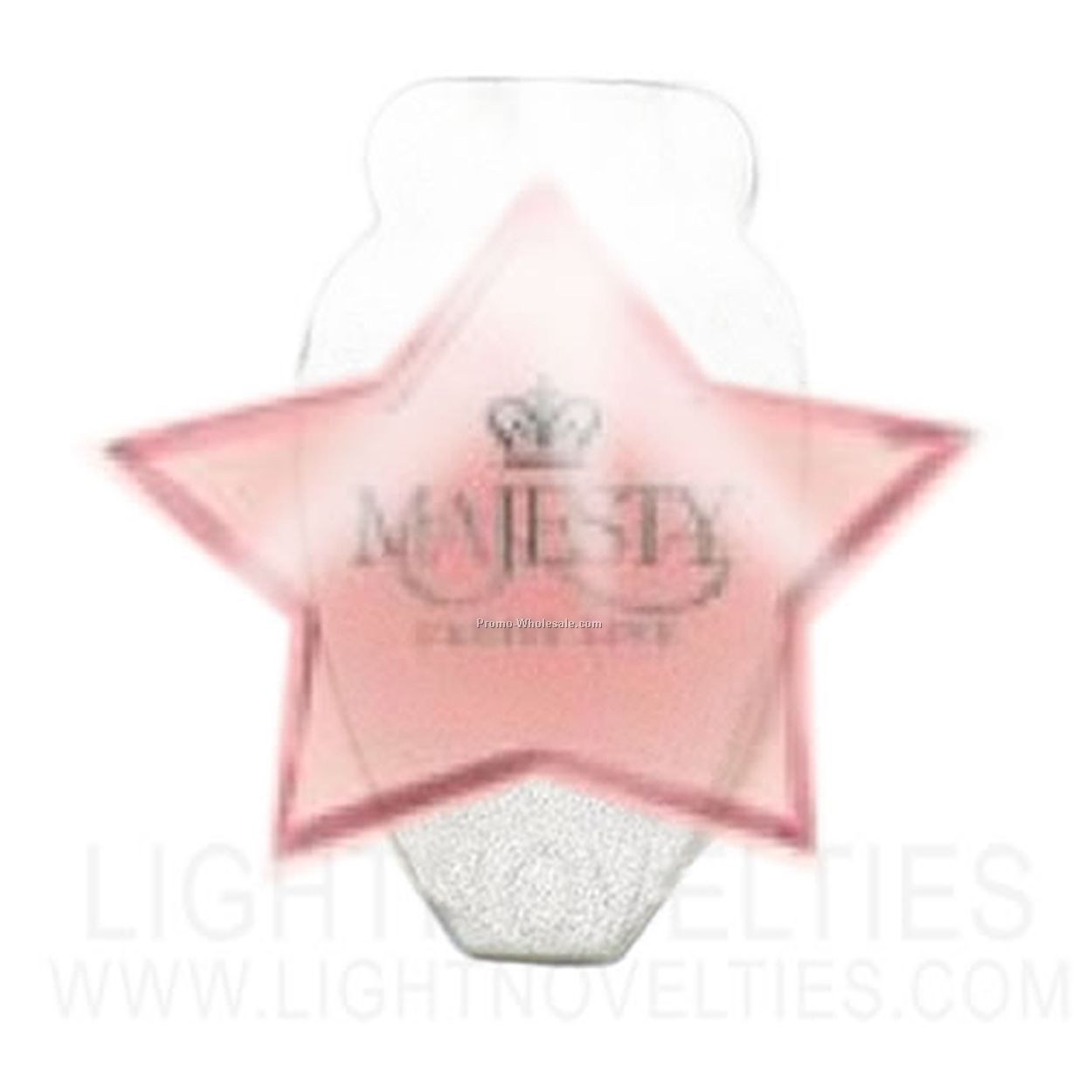 Light Up Note Holder - Star W/ White LED