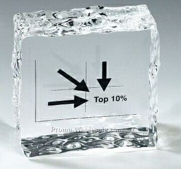 Lucite Ice Block Stock Shape Embedment/ Award