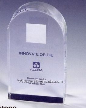 Lucite Tombstone Stock Embedment/ Award