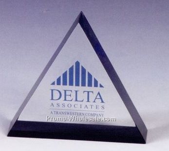 Lucite Triangle Stock Embedment/ Award