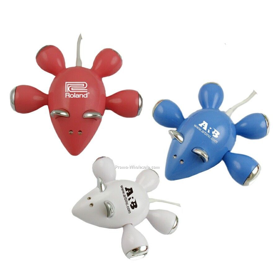 Mouse Shape 4 Port USB Hub