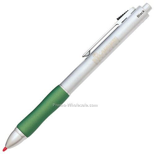 Multi-function Pen & Pencil Stylus W/Green Grip