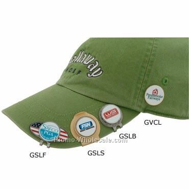 Oval Hat Clip With Magnetic Golf Ball Marker