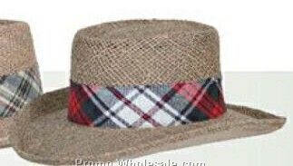 Plaid Hatband