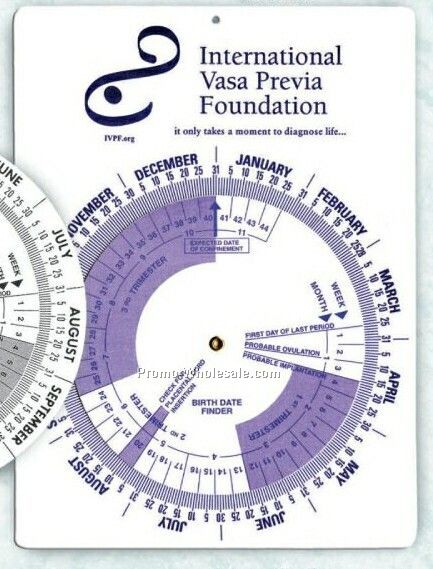 Square Pregnancy And Gestation Calculator Chart