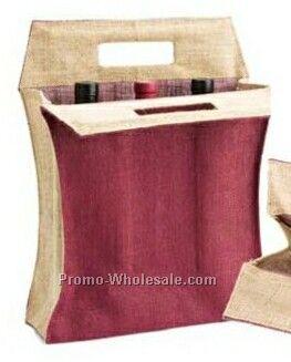 Triple Bottle Wine Holder - 12"x15"x3-3/4"