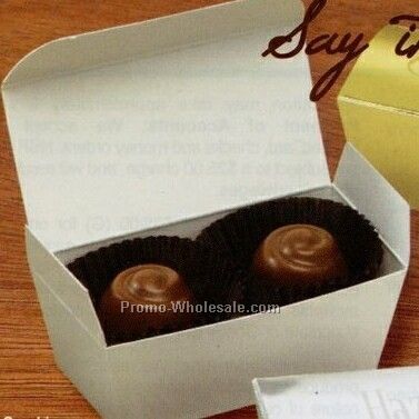 White Say It With Truffles Box (Chocolate Truffles)