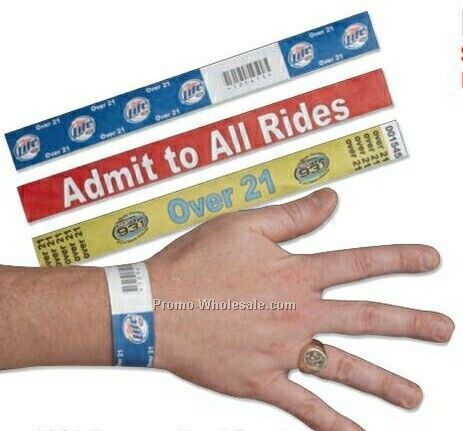 Tyvek Wrist Band / Personalized Data / 4 Color